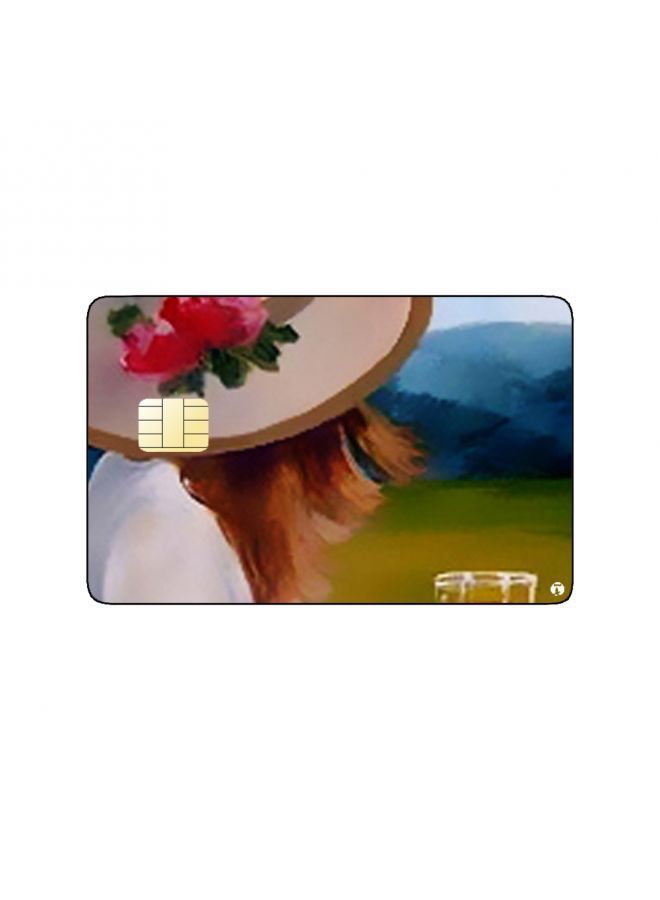 RKN PRINTED BANK CARD STICKER Beautiful Woman Vintage Art - Image 2