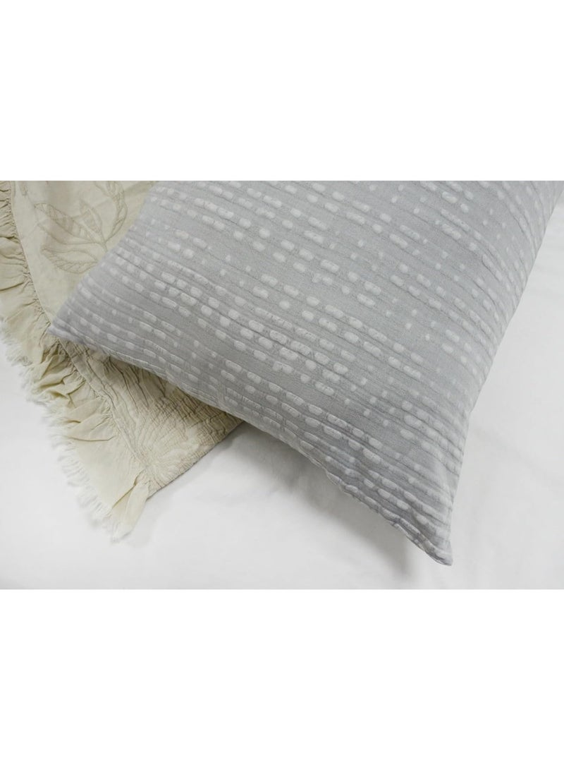 السرعوف الذهبية طقم غطاء لحاف من قماش الجاكار القطني بنسبة 100% من GOLD MANTIS مقاس كينغ 260 × 240 سم مع 2 غطاء وسادة - طقم سرير بنمط هندسي بوهو شيك، قطن مسامي وناعم مغسول، طقم غطاء لحاف فاخر - Image 5