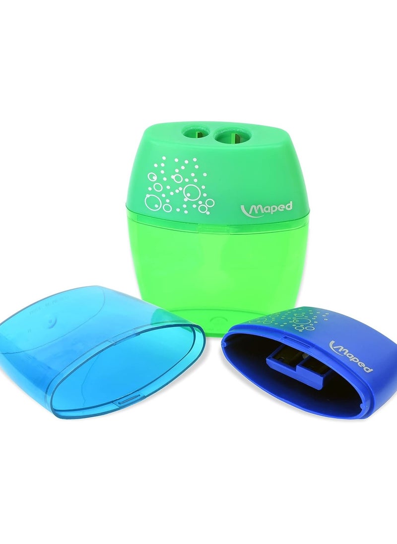 Maped Shaker Double Hole Pencil Sharpener Assorted Colours  - Image 5