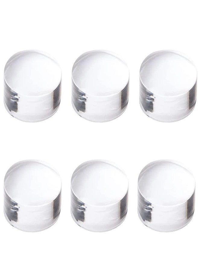 Teensery 6 Pcs Nail Stamper Head Clear Silicone Nail Stamp Replacement Jelly Head Nail Art Manicure Tools - Image 1