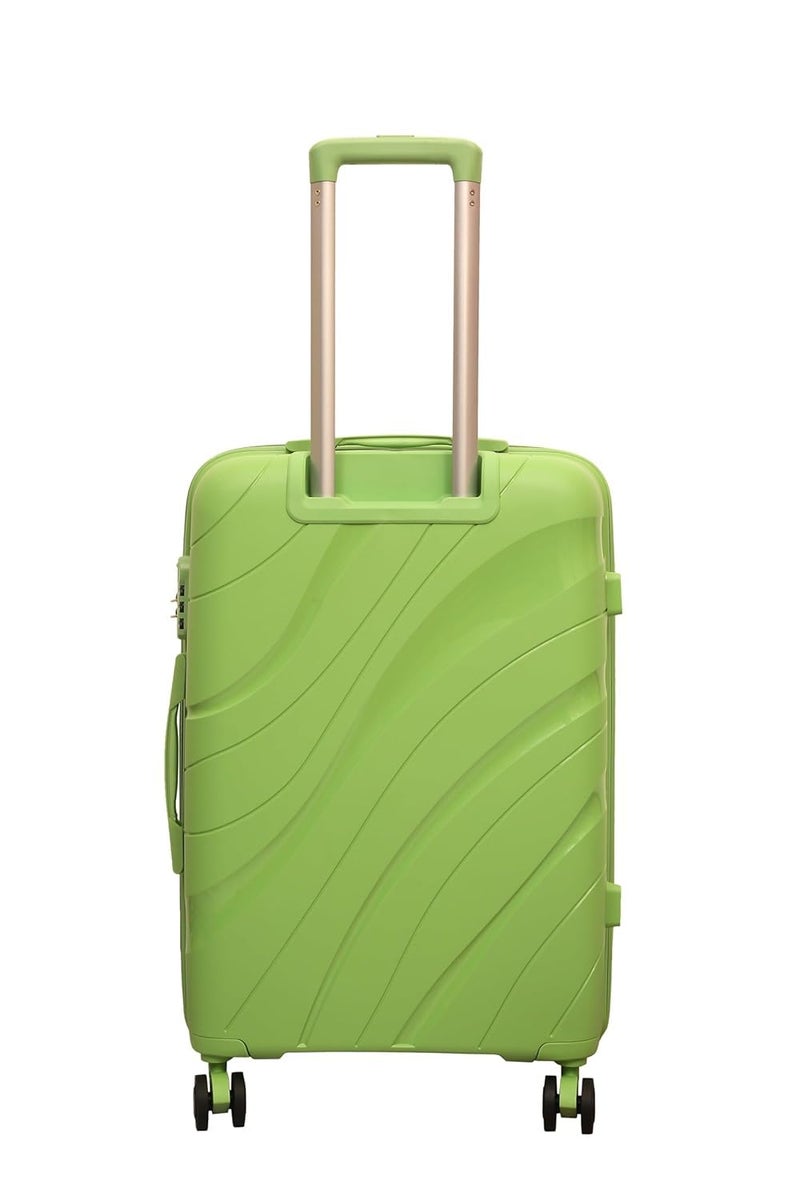 Skybags حقيبة سفر صلبة خضراء من سكاي باجز Coastline مع ضمان 5 سنوات وعجلات دوارة 8، خفيفة الوزن مع ضمان دولي لمدة 5 سنوات (متوسطة | 65 سم) - Image 2