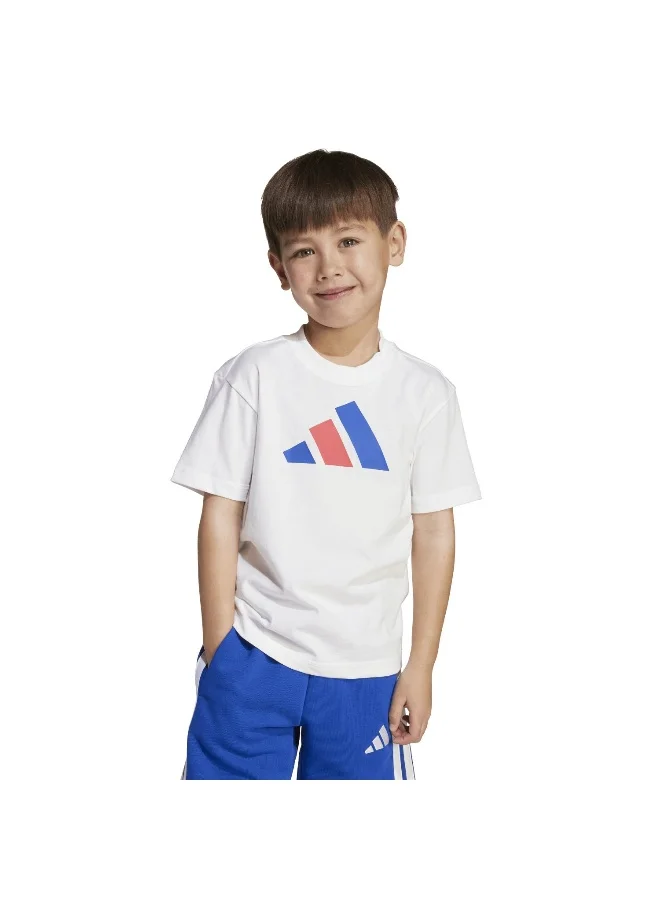 Adidas Lk Bl Tee 160 White Training T-Shirts For Kids 3-4Y