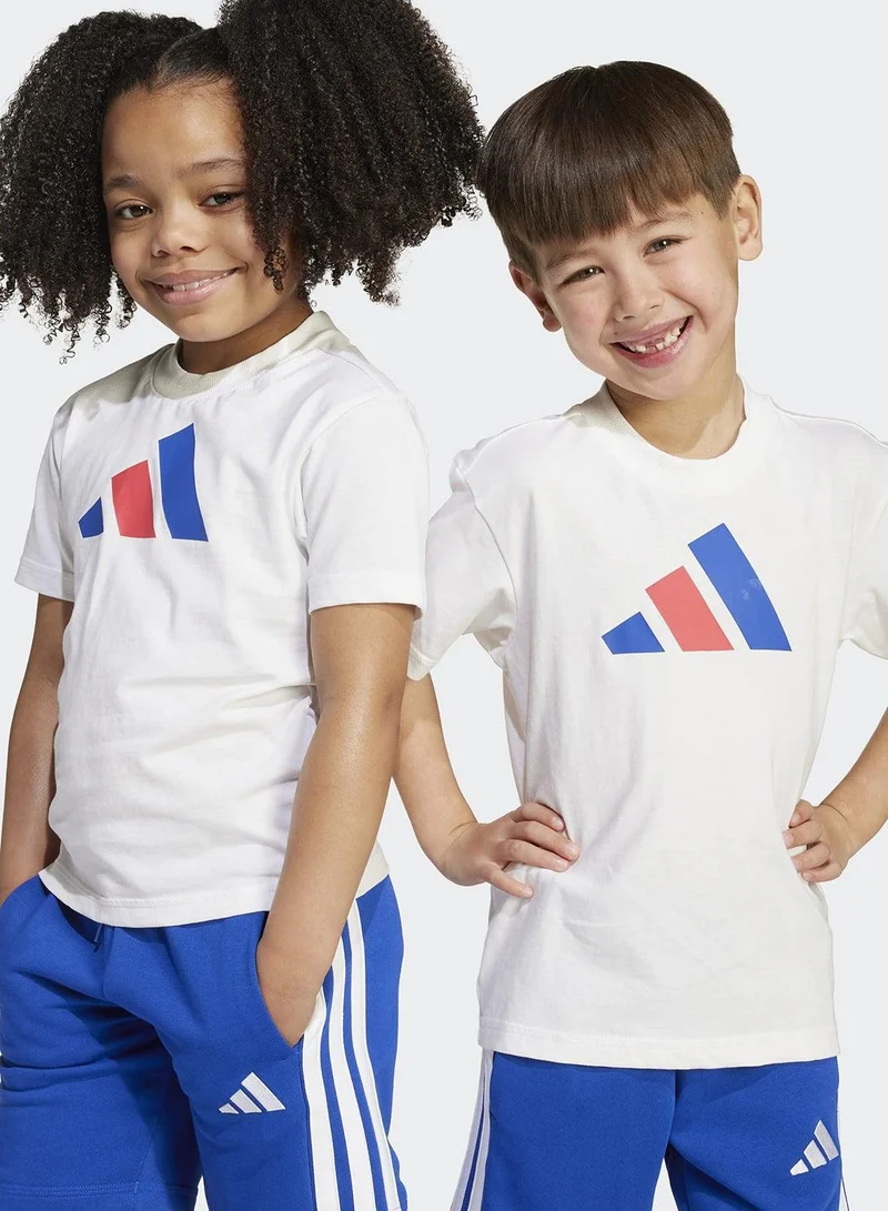 Adidas Adidas Lk Bl Tee 160 White Not Sports Specific T-Shirts