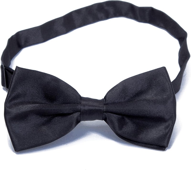 Kajeer Boys Children Formal Bow Ties - 6 Pack of Solid Color Adjustable Pre Tied Bowties - Image 3