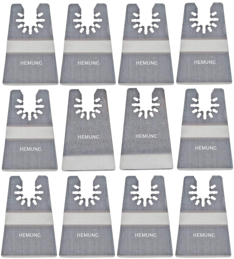 HEMUNC Oscillating Tool Scraper Blades Set, Include Oscillating Rigid Scraper Blade 10pcs, Flexible Multitool Scraper Blades 2pcs, Universal Fit Oscillating Multitool Scraper Blades for carpet tile adhesives - Image 1