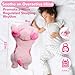 meowtastic Pink Dog Weighted Stuffed Animals 22 Inch 45 Pounds Weighted Plush Dog Stuffed Animals Big Stuffed Dog Plush Pillow Cute Plush Toys Gifts for Kids Adults 22 45 lbs - Image 4