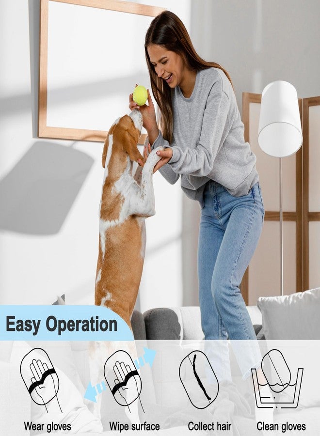Kemodia 1PCS Pet Hair Removal Glove, Reusable Electrostatic Dogs Hair Removal Tool for Couch, Furniture, Carpet, Car Seat, Clothes - Image 4