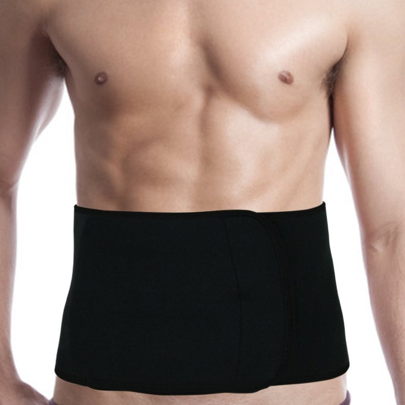 Fakeface Unisex Adults Adjustable Compression Sports Waistband Waist Trimmer Belt Lower Back Pian Support Brace Lumbar Abdominal Protector Band Weight Loss Ab Wrap - Image 1