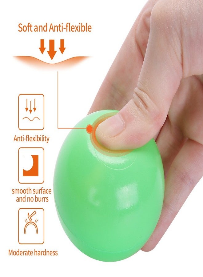 PlayMaty Play Ball Pool Pit Balls - 2.36inches Phthalate&BPA Free Plastic Ocean Transparent Balls for Kids Toddlers and Babys for Playhouse Play Tent Playpen Pool Party Decoration Pack of 70 (Green) - Image 3