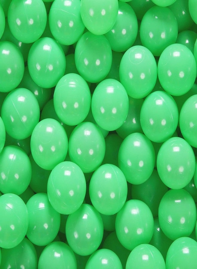 PlayMaty Play Ball Pool Pit Balls - 2.36inches Phthalate&BPA Free Plastic Ocean Transparent Balls for Kids Toddlers and Babys for Playhouse Play Tent Playpen Pool Party Decoration Pack of 70 (Green) - Image 1