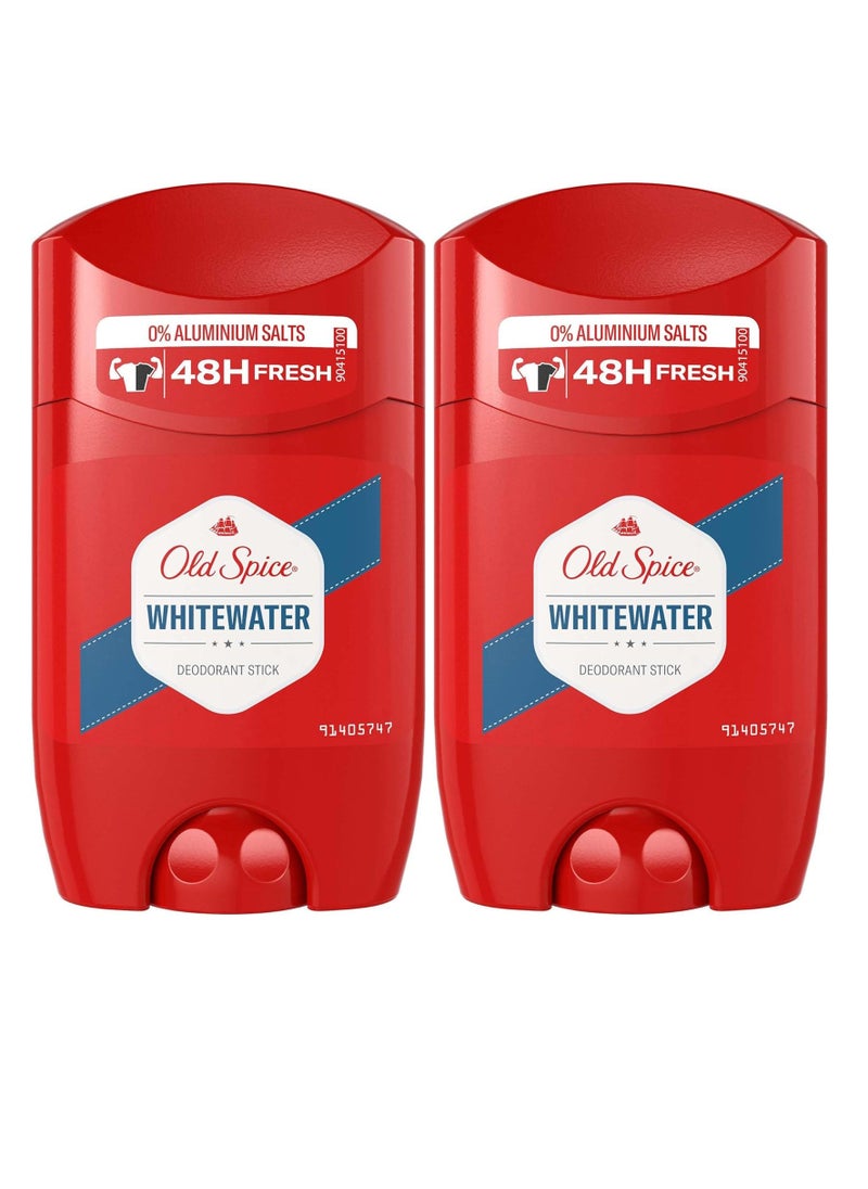 Old Spice Pack Of 2 Old Spice WHITE WATER Deo Stick 50ML  - Image 1