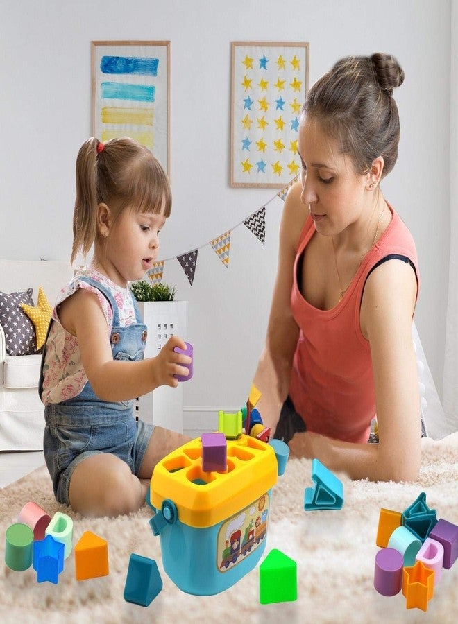 PLAYKIDIZ Playkidz Shape Sorter Baby and Toddler Toy, ABC and Shape Pieces, Sorting Shape Game, Developmental Toy for Children 18 Months+ - Image 4