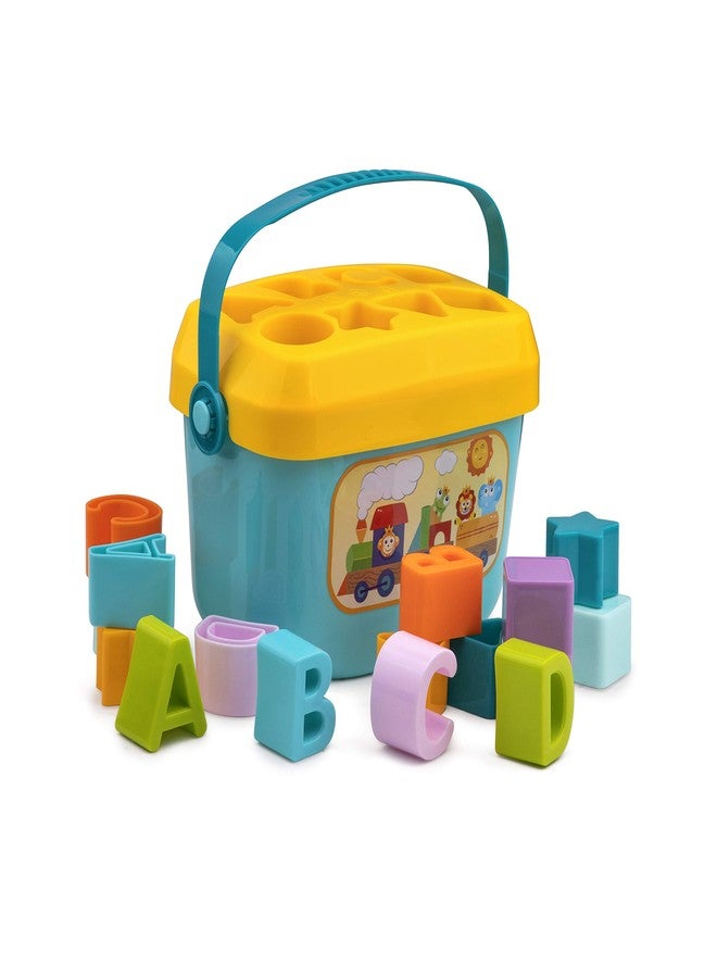 PLAYKIDIZ Playkidz Shape Sorter Baby and Toddler Toy, ABC and Shape Pieces, Sorting Shape Game, Developmental Toy for Children 18 Months+ - Image 2