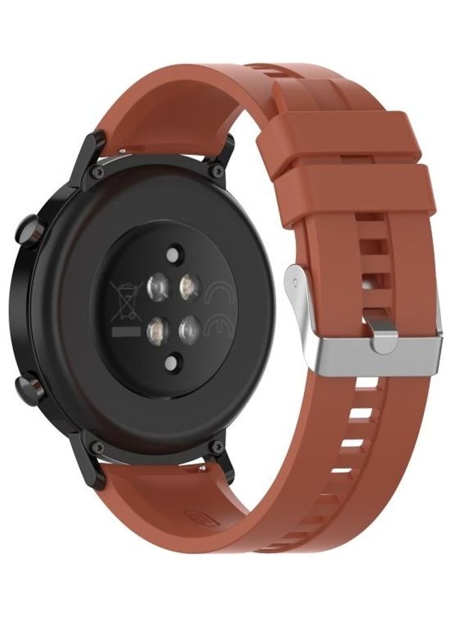 NIBEMINENT Silicone Replacement Wrist Strap Watchband For Huawei Watch GT 2 Orange - Image 5