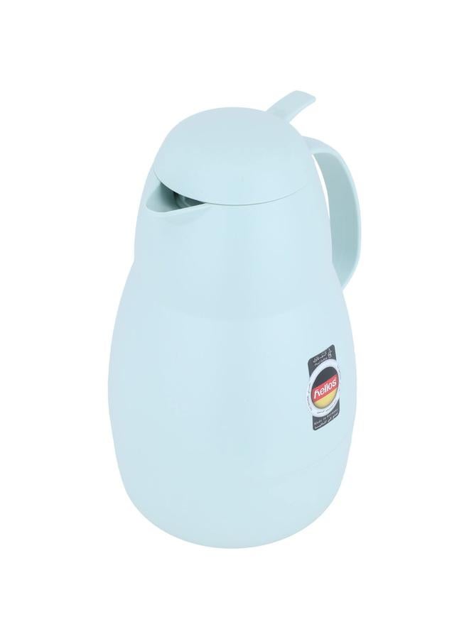 هيليوس ترمس بلاستيك سعة 1.5 لتر، أزرق فاتح ألماني - Image 2