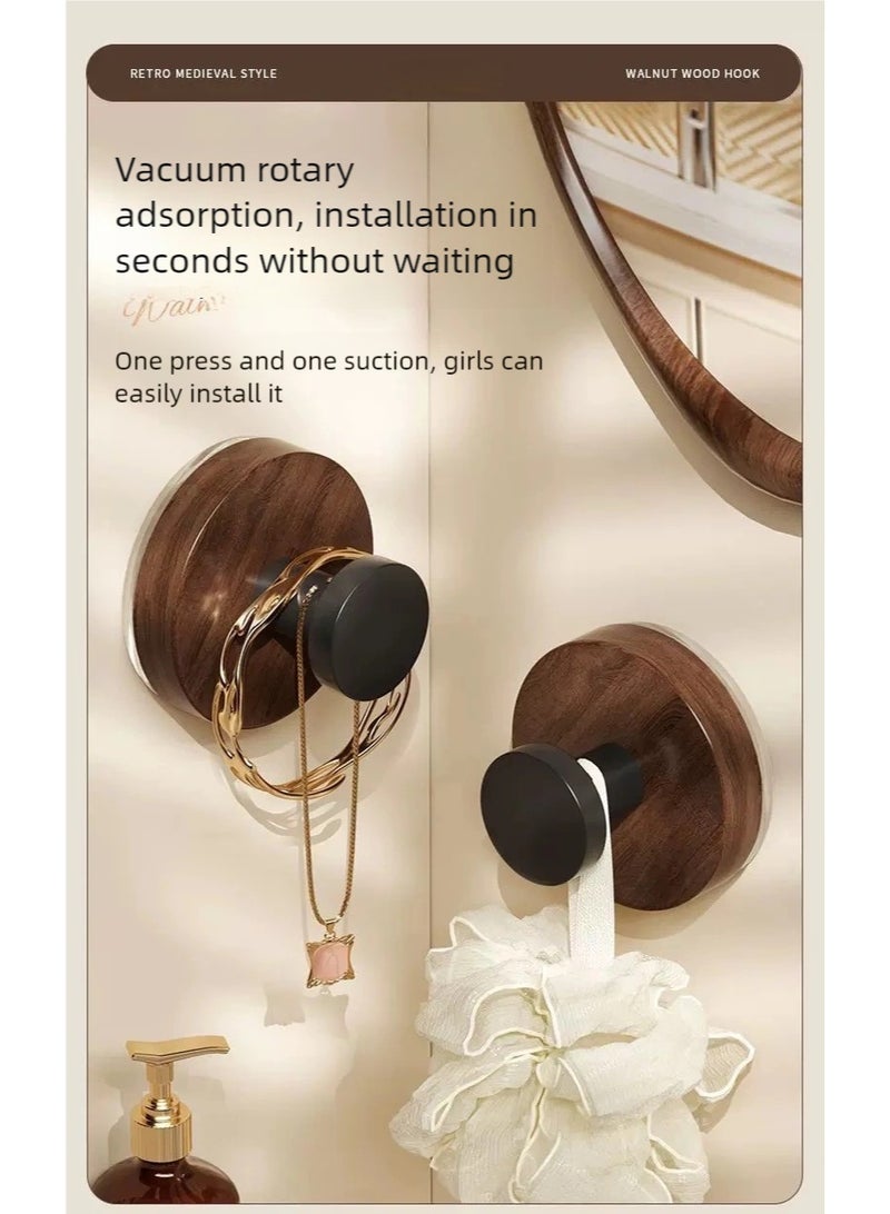 نيم خطافات جداريه 14 قطع خطافات جداريه قوية لاصقة ذاتية اللصق، علاقات ملابس جدارية وعلاقة حمام ملابس، خشب حبوب، شنق ثقيل دون مسامير أو الحفر للمنزل، الحمام، المطبخ، المكتب - Image 2