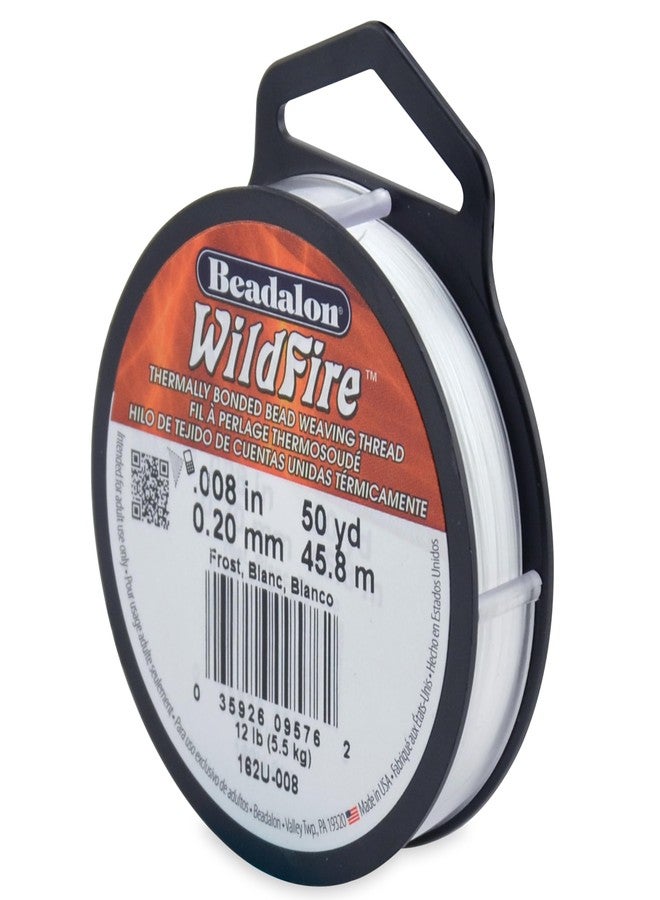 Beadalon Wildfire Stringing Wire .008x50'-Frost - Image 1
