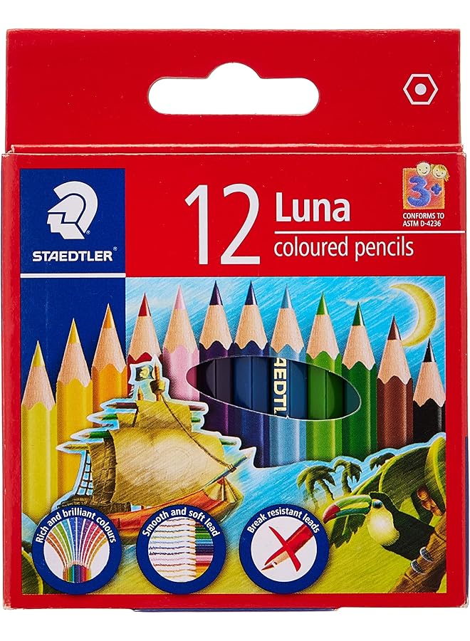 STAEDTLER Luna Col. Pencils Short 12Col - Image 1