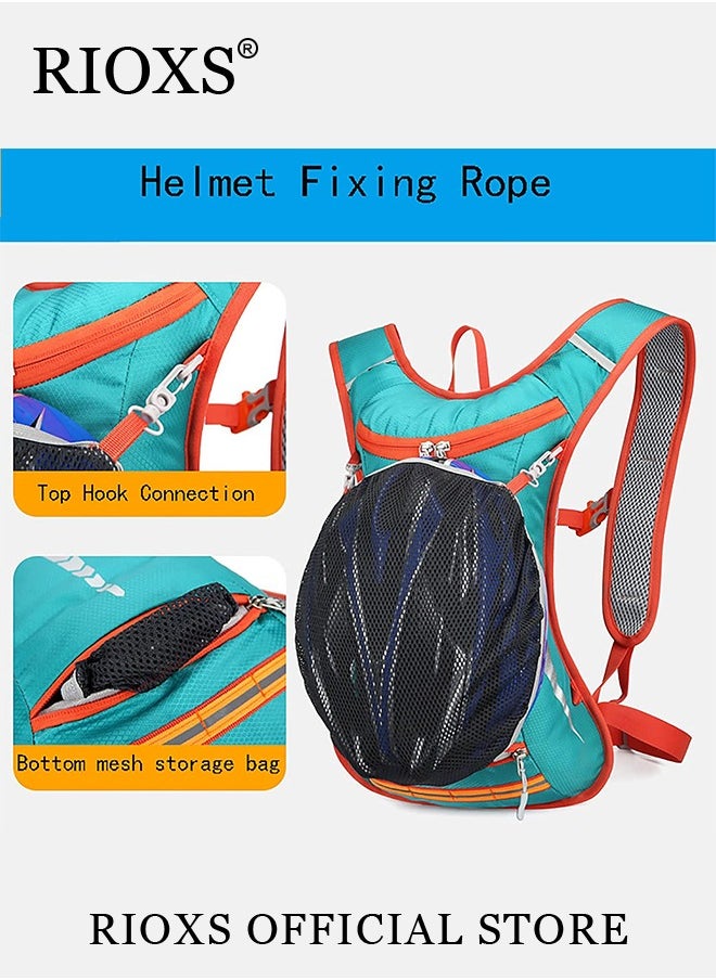 RIOXS - Bicycle Cycling Backpack with Hydration Bag Outdoor Lightweight Waterproof Shoulder Backpack with 2L Bladder for Running Cycling Camping Hiking, Men or Women - Image 1