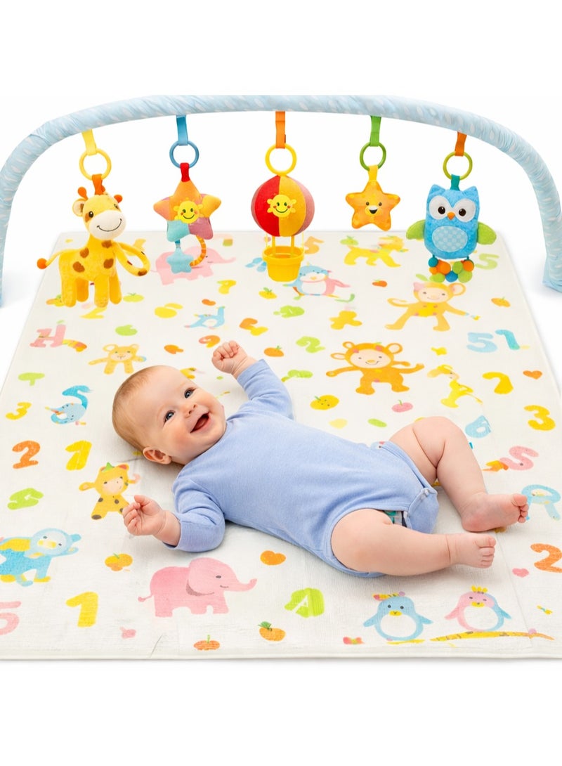 Earss Baby Play Mat – BPA-Free Foldable Foam Crawling Mat for Kids (150 x 180 x 1 cm) – Portable, Safe, and Comfortable Floor Play Mat (Assorted Designs) - Image 4
