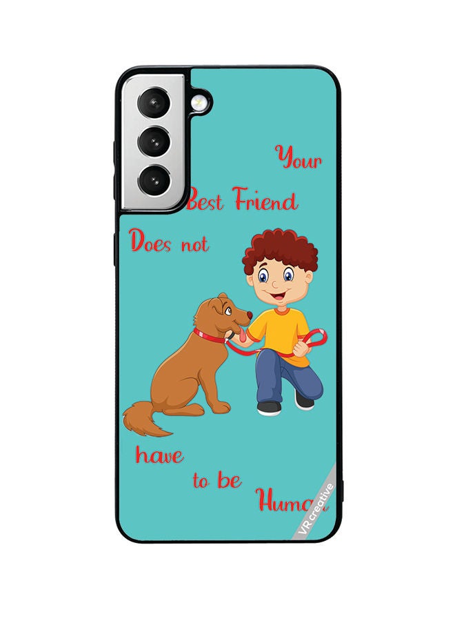VR CREATIVE Protective Case Cover For Samsung Galaxy S22 Plus 5G Dog With Child Design Multicolour - Image 1