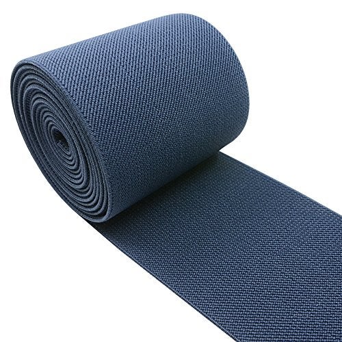 iCraft Strapcrafts 3Inch Wide by 2Yard Colored Woven Elastic BandNavy Blue 14020 - Image 1