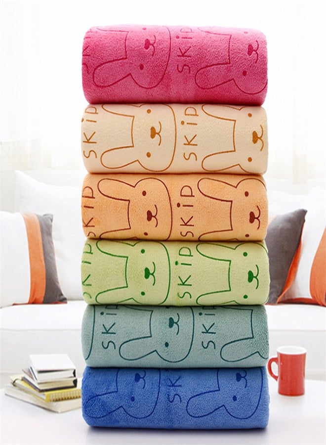 MOM CARE Microfiber Microfibre Face Towels For Babies Extra Soft/Quick Dry/Strong Water Absorbent Face Towel For Kids,Boys&Girls (Pack Of 6) Multi Color L-30Cm X B-30Cm For 1 Month&Above,350 TC - Image 5