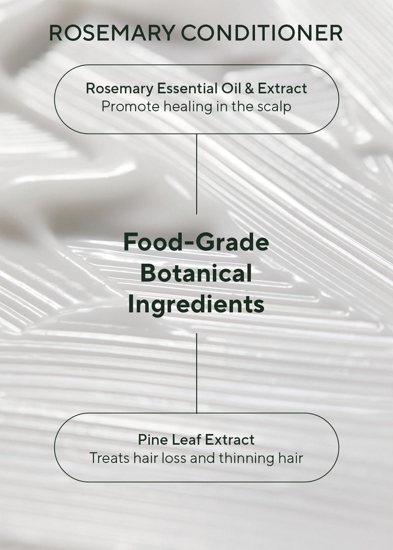 AROMATICA مجموعة شامبو وبلسم AROMATICA بالروزماري لتقشير فروة الرأس 13.53 أونصة سائلة لكل منهما - مجموعة هدايا كورية للعناية بالشعر للنساء بزيت الروزماري. شامبو وبلسم خالي من الكبريتات لنمو الشعر. - Image 5