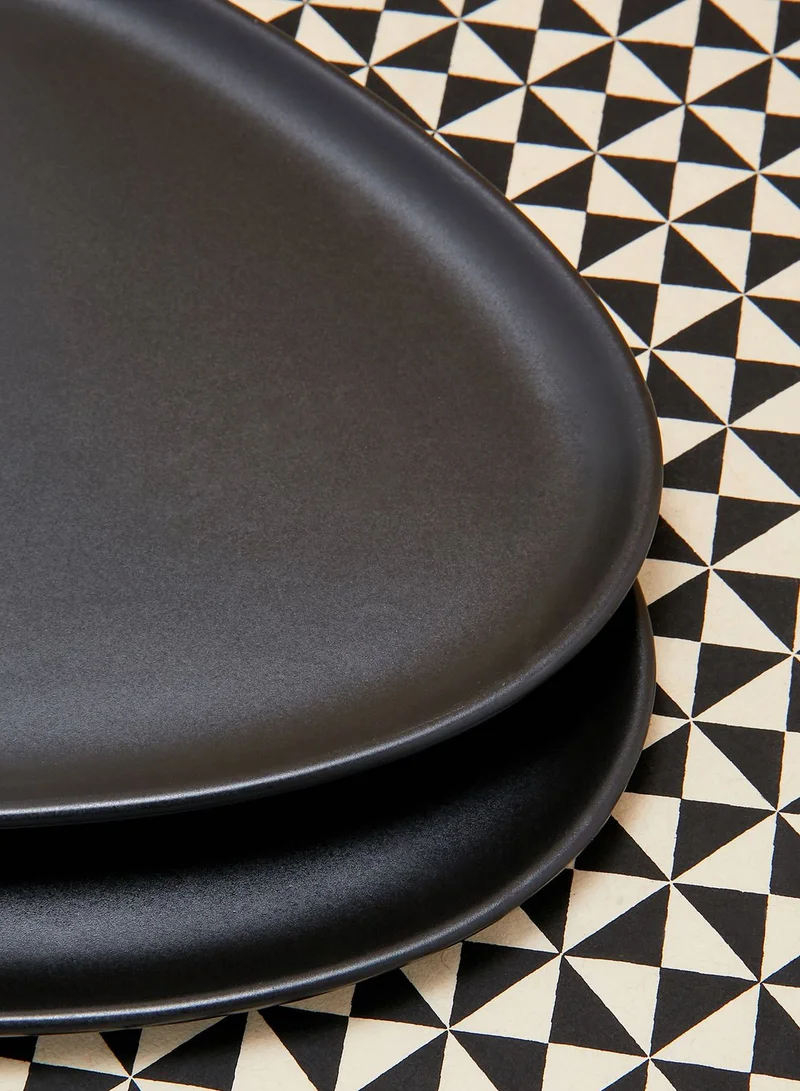 Lind DNA 2 Piece Curve Stoneware Dinner Plates
