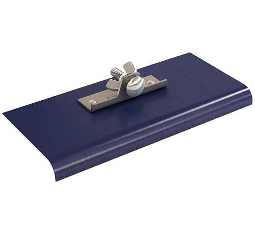 Bon 22740 Blue Steel Walking Edger 9 x 4 12 Radius 58 Depth Two Way Concrete Edging Tool - Image 1