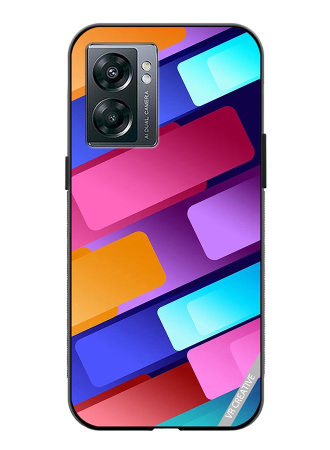 VR CREATIVE Protective Case Cover For Oppo A57 5G Abstract Design Multicolour - Image 1