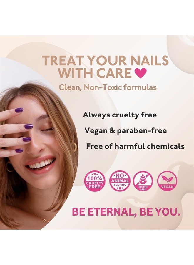 ETERNAL Nude Nail Polish Set for Women (WILD NUDES) - Brown Nail Polish Set for Girls | Long Lasting & Quick Dry Nail Polish Kit for Home DIY Manicure & Pedicure | Made in USA, 13.5mL (Set of 4) - Image 3