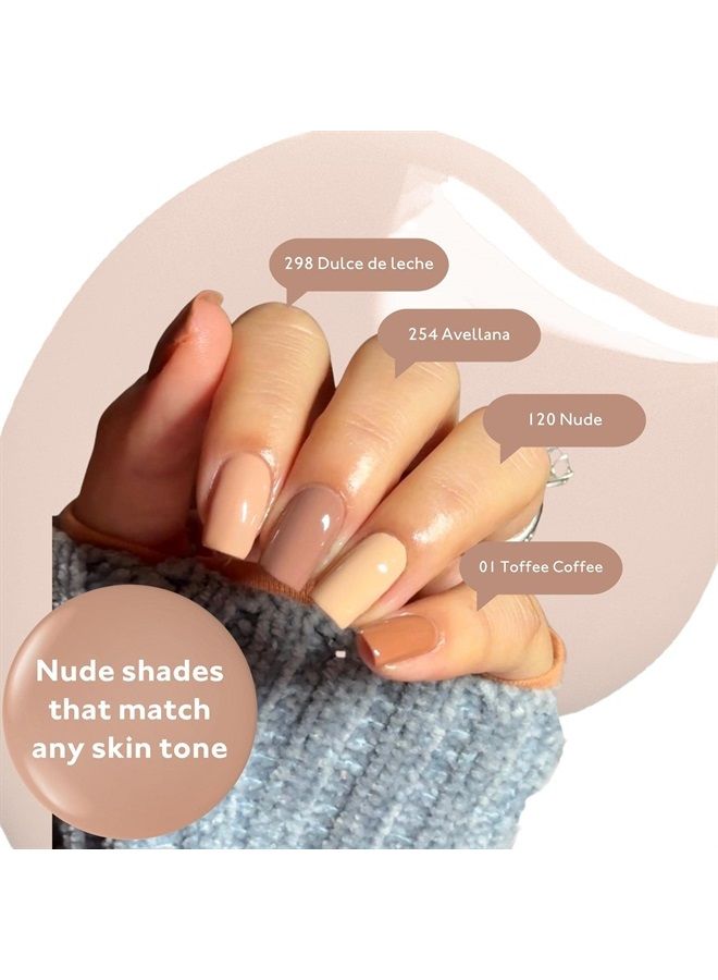 ETERNAL Nude Nail Polish Set for Women (WILD NUDES) - Brown Nail Polish Set for Girls | Long Lasting & Quick Dry Nail Polish Kit for Home DIY Manicure & Pedicure | Made in USA, 13.5mL (Set of 4) - Image 1