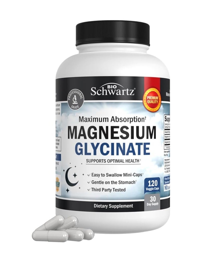 BioSchwartz Magnesium Glycinate 500mg 120 Capsules - Image 1