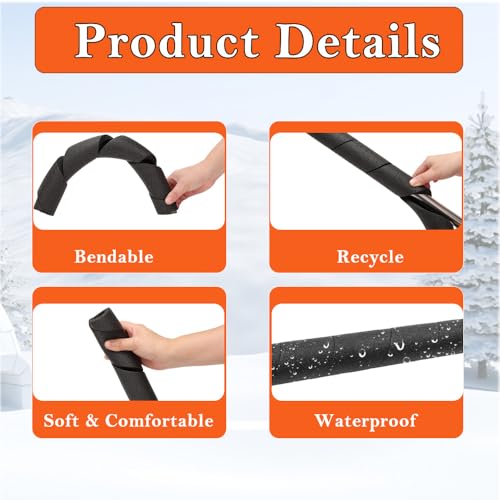 MRPAPA 3 Pack Pipe Insulation Foam Tube - 15.8 Inches Black Pipe Covers - Multi-Purpose Soft Foam Tubing for Outdoor Indoor Swimming Pool Handle Water Pipes - Image 4