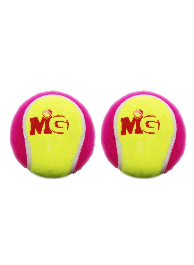 MG Cricket Tennis Ball with Jar 1 SET OF 2 PCS-MULTICOLOUR  - Image 1