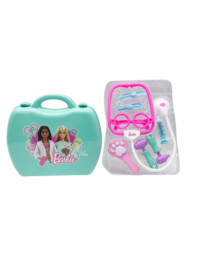Barbie مجموعة باربي 2 في 1 ميغا (مجموعة لعب طبيب وبيطري) - Image 4