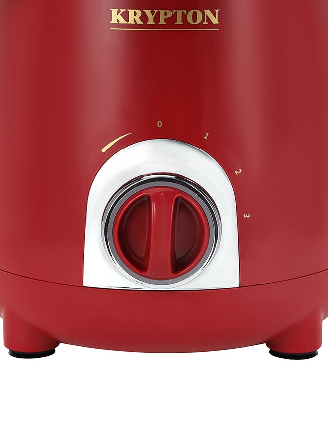 KRYPTON 3-in-1 Mixer Grinder with 750W Motor | 3-Speed Control | Overload Protection | Shockproof ABS Body | Multi-Purpose Jars 750 W KNB6206B Red/Black - Image 4