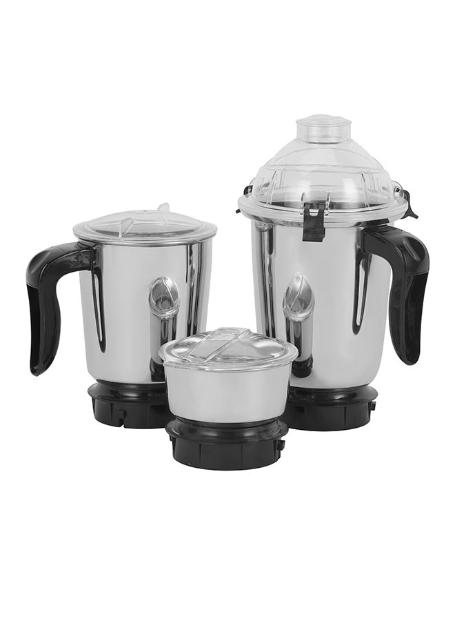 KRYPTON 3-in-1 Mixer Grinder with 750W Motor | 3-Speed Control | Overload Protection | Shockproof ABS Body | Multi-Purpose Jars 750 W KNB6206B Red/Black - Image 2