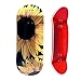 Noahwood Handmade Fingerboard Deck 97x355mm 6Layer Color Maple Pro Deep Concave Creative Design Mini Skateboard Sunflower - Image 3