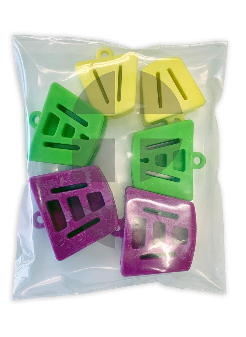 Y&D - 6 Pcs Props Silicone Bite Blocks, Blocks Multi Size Dental Mouth Opener for Child Kids Adults Teeth Clenching, Large, Medium and Small - Image 1