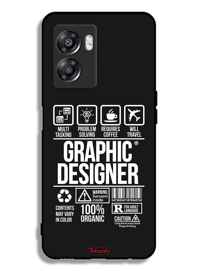 Tolwak Oppo A57 5G Protective Case Cover Graphic Designer Sticker - Image 2