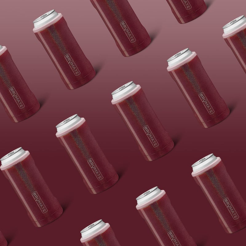 BrÃ¼Mate Brmate Hopsulator Slim يمكن أن يعزز البرودة لعلب نحيف 12 أوقية | نحيل يمكن أن يعزز حامل مشروب الفولاذ المقاوم للصدأ لصودا البيرة الصلبة Seltzer ومشروبات الطاقة (بريق ميرلوت) - Image 3