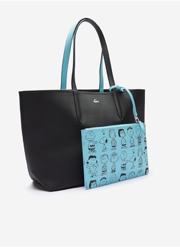 LACOSTE Lacoste Women's Lacoste X Peanuts Zippered Print Pouch Large Tote  - Image 3