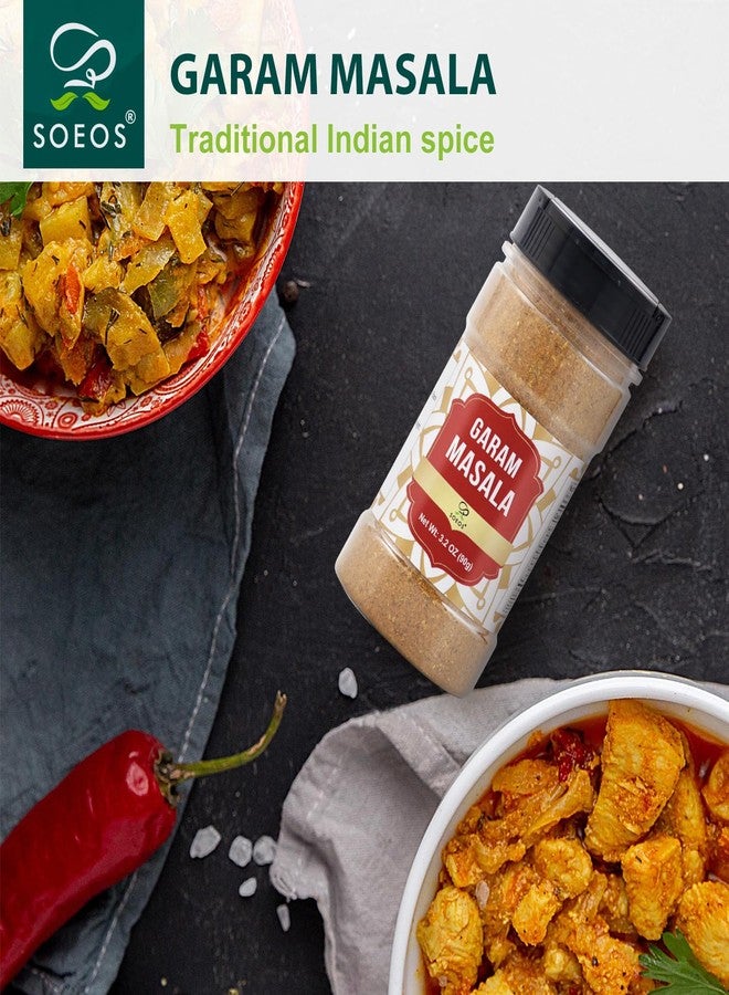 Soeos Garam Masala, 3.2 oz (90g), Garam Masala Spice Powder, All Natural, Vegan, No Colors, Kosher, Indian 8-Spice Blend, Masala Seasoning - Image 2