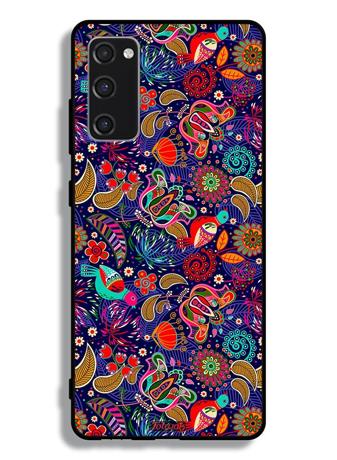 Tolwak Samsung Galaxy S20 FE Protective Case Cover Pattern Colorful Birds Leaf Flowers - Image 2