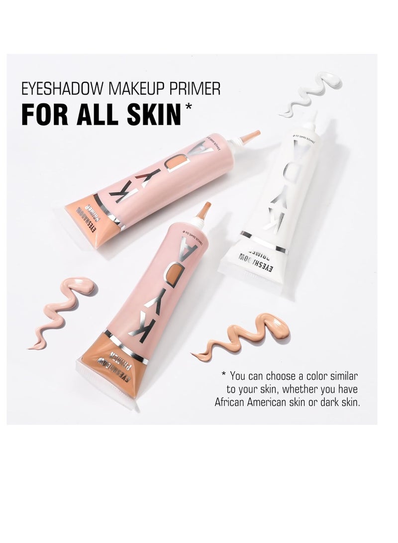 KYDA 3 Colors Eyeshadow Makeup Primer,Liquid Matte eyeshadow primer Base,Waterproof Long Lasting Makeup-Set A  - Image 2