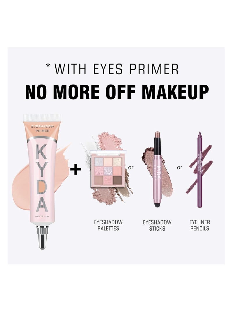 KYDA 3 Colors Eyeshadow Makeup Primer,Liquid Matte eyeshadow primer Base,Waterproof Long Lasting Makeup-Set A  - Image 4