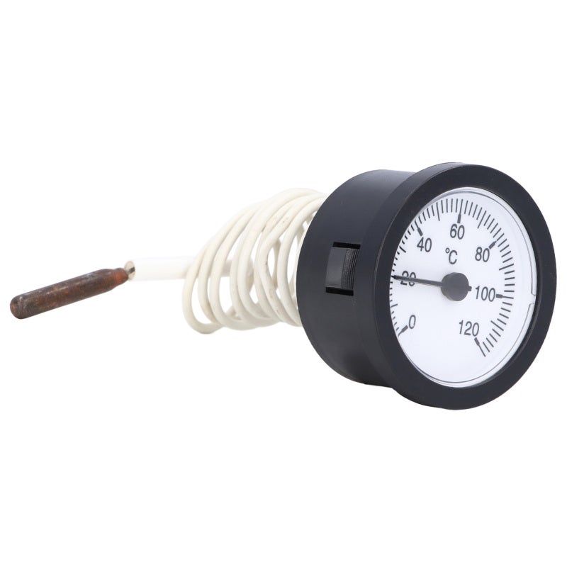Dial Thermometer: 52mm Dial, 0‑120°C Range, Copper Sensor - Clear Scale Liquid Thermometer for Home Brewing, Aquarium, Cooking & Industrial Liquid Temperature Testing - Image 4