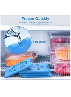 Generic Reusable Ultra-Thin Ice Packs for Lunch Boxes - Long-Lasting Freezer Packs to Keep Food Fresh and Cold in Coolers and Breastmilk Bags. Perfect for On-the-Go Meals!  - Image 3